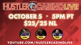 REZA!!! HUGE ACTION $25/25 NL w/ Reza, Luda Chris, Nick Vertucci - Commentary by Marc Goone