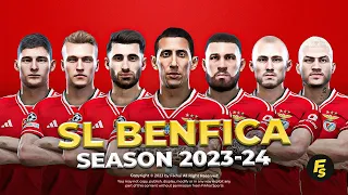 SL Benfica Facepack Season 2023/24 - Sider and Cpk - Football Life 2024 and PES 2021