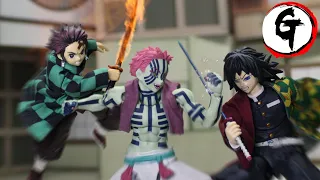 Tanjiro & Giyu VS Akaza -Demon Slayer stop motion 炭治郎&冨岡義勇VS猗窩座-鬼滅の刃 ストップモーション