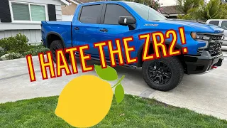 Silverado ZR2 Defects Just Continue