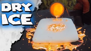 Molten Copper vs Dry Ice