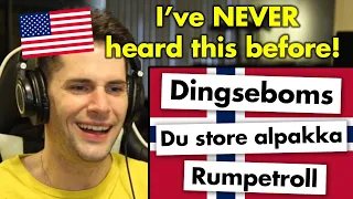 American Reacts to Funny Norwegian Words