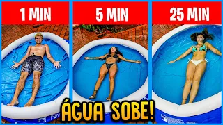 A CADA 5 MINUTOS A ÁGUA DA PISCINA SOBE!! ( QUEM GANHA ? ) [ REZENDE EVIL ]