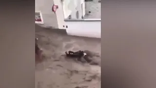 Flutkatastrophe Österreich Ein Türkisches Ehepaar reist die Flut Nachbar zögert nicht und rettet Sie