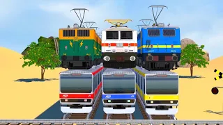 【踏切アニメ】あぶない電車 6️ TRAINS PASSING ON CRAZIEST & DANGEROUS RAILROAD TRACKS #43