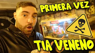 ESPAÑOL🇪🇸 PRUEBA LA TIA VENENO POR PRIMERA VEZ!! COMIDA CALLEJERA DE PERÚ!