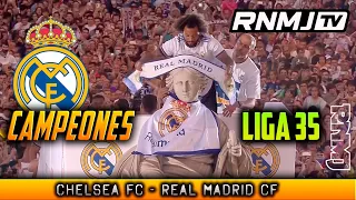 MARCELO le pone la BUFANDA del REAL MADRID a la diosa CIBELES Campeones de LIGA