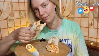 Мукбанг. Шаурма🌯🌯🌯 ...не сподобалась👎