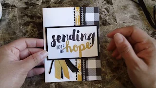 How to make a quick and easy masculine card using lots of love