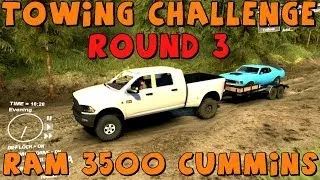 Spin Tires | Trailer Towing Challenge: Round 3 | Dodge Ram 3500 Cummins