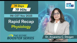 INI-CET NOV 2023 | Physiology : Rapid Recap | Dr. Anupama C. Devgan #inicet #rapidrevision