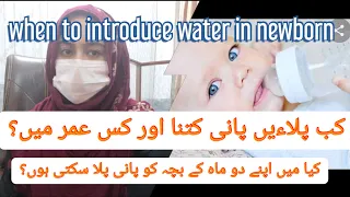 when to start water in newborn ?؛گرمی میں چھوٹا بچہ پانی کے بغیر یہ ظلم kb pilae pani apne bache ko