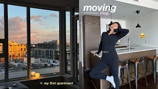 MOVING VLOG | empty apartment tour, ikea trips & settling in — ep. 1 📦✨