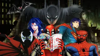 American Superheroes in Manga Form!!! (Vol.1)  (DC, Marvel, Image)