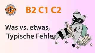 Was oder etwas? | er oder der? Muttersprachler-Fehler! B2 C1 C2