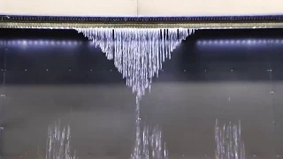 How do digital water curtain work?