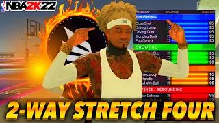 The BEST "2-WAY STRETCH FOUR" Build w/CONTACT DUNKS In NBA 2k22! (Current Gen)
