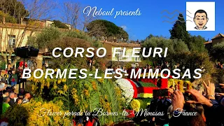 Live : Corso fleuri 2023 in Bormes-les-Mimosas (Flower Parade)