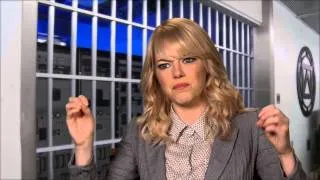 The Amazing Spider-Man 2: Emma Stone "Gwen Stacy" On Set Interview | ScreenSlam