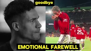 Emotional farewell Manchester United have confirmed that Raphael Varane will leave the United #mufc