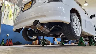 STARLET GLANZA EP91 TURBO BACK PERFORMANCE EXHAUST - SOUND CHECK | WICKEDEP RACING