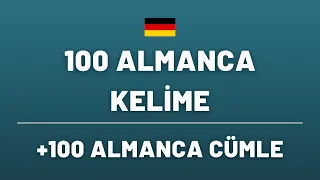 100 TEMEL ALMANCA KELİME VE CÜMLE 🇩🇪 #almanca