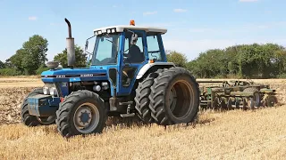 Ford 7810 III | Cousins K125 discs | Farming with Ford DVDs | Discing | Classic tractors/machinery