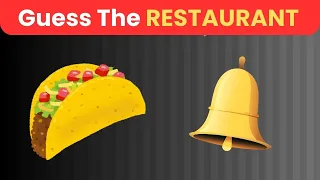 Guess The Fast Food Restaurants by Emoji | Only 1% Can Guess All the Fast Food Restaurant by Emojis