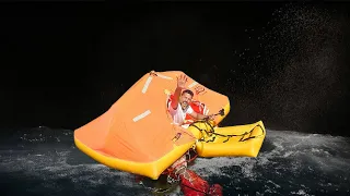 How a self-inflating LIFERAFT works and what's inside