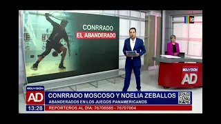 Conrrado Moscoso y Noelia Zeballos, abanderados en los Panamericanos