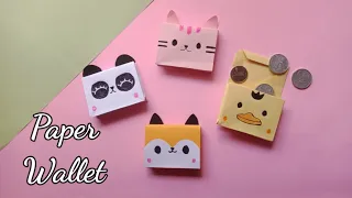 Origami Paper Wallet - Cat, Bear, Duck and Fox Wallet || Tutorials