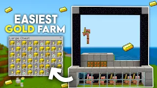 EASY 1.20 GOLD AND XP FARM TUTORIAL in Minecraft Bedrock (MCPE/Xbox/PS4/Nintendo Switch/Windows10)