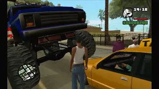 GTA San Andreas monster truck glitch fun
