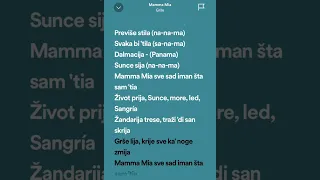 Grše- Mamma Mia- Speed up