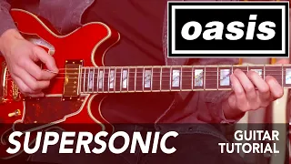 Oasis - Supersonic Guitar Lesson Tutorial // All riffs + SOLO