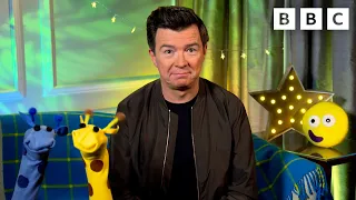 Rick Astley Reads Blue and Bertie 🦒 | CBeebies Bedtime Stories