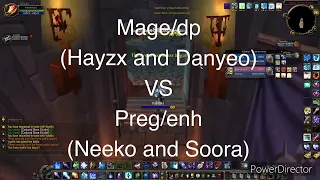 Dp/mage (Xdark (Hayzx) and Danyeo) BEATING Preg/  enh (Neeko/Soora) (WARMANE-wotlk)