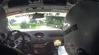 GTC rally 2021 KP1 Rijsbergen onboard Peugeot 206 cup [ P. v Teunenbroek & V. Müller ]