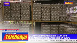 Presyo ng itlog posibleng pumalo ng P15 -grupo | TeleRadyo Balita (13 July 2022t)