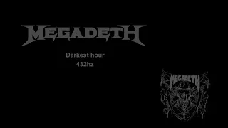 Megadeth: Darkest Hour 432hz Backing Track HQ
