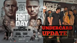 Teofimo lopez vs George Kambosos update under Card