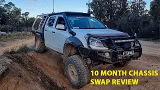 Nissan Patrol Chassis Isuzu Dmax 10 month review. Pros/ Cons | New Build Revealed