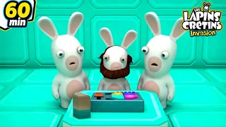 Les Lapins Passent un Test ! - Compilation 1H | Les Lapins Crétins Invasion🐰 | Nouveaux épisodes HD