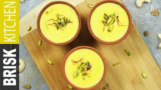 Kesar Badam Doodh | Saffron Almond Milk | Brisk Kitchen Recipes