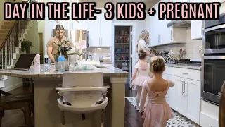 DAY IN THE LIFE OF A MOM PREGNANT WITH 3 KIDS | Tara Henderson