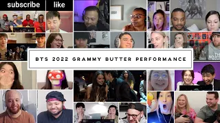 BTS 2022 Grammy Butter Performance | Reaction Mashup | VVZA
