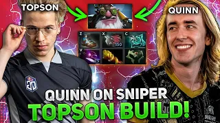 QUINN plays TOPSON build on SNIPER! | QUINN with RUINER on BATRIDER