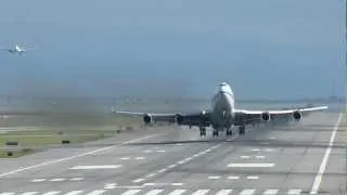 SFO Plane Spotting: Air China 747 Takeoff, 2012-02-10