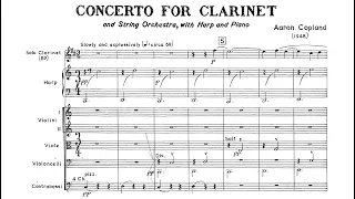 [Full Score] Copland - Clarinet Concerto (original edition; 1949 revised version for Benny Goodman)