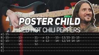 Red Hot Chili Peppers - Poster Child (Guitar lesson with TAB)